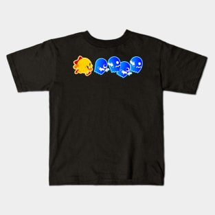 Mrs. Pac-Man on Pursuit Kids T-Shirt